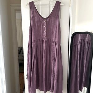 notPEEFECTLINEN Volume Dress in Dusty Lavender